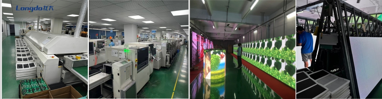 Écran en verre transparent de LED