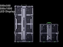 Armoire en aluminium à l'intérieur et à l'extérieur avec des modules d'écran LED de 250*250 mm