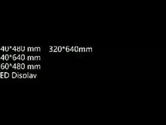 Quatre tailles différentes d'armoires en aluminium pour les modules d'écran à LED