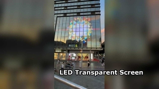 Écran transparent LED semi-extérieur