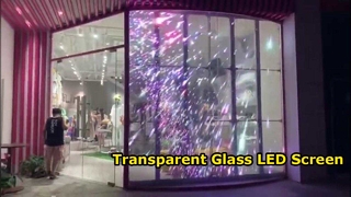 Écran en verre transparent de LED