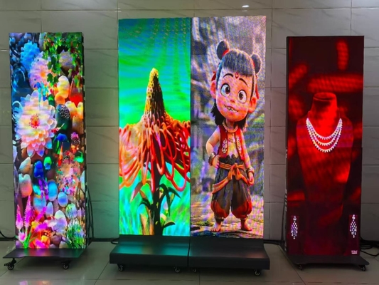 Écran HD intérieur P2.5 pliable à support affichage LED pour le centre commercial