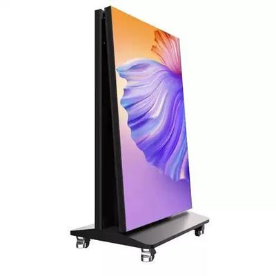 HD Affiche d'écran LED pliable durable Lecteur publicitaire portable Panneaux muraux Viedo P1.25