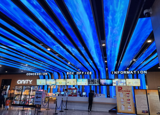 900cd Écran LED couleur entière à l'intérieur Location P3.91 Matrice murale LED CCC 65410 Pixels