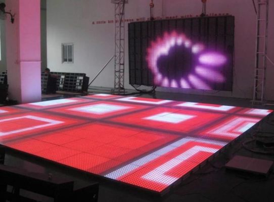 Écran LED à carreaux de sol,Écran LED interactif à carreaux de sol