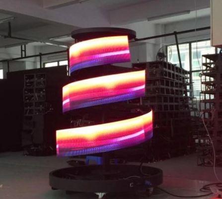 IP43 a mené l'affichage P2.5 AC90V mené d'intérieur flexible d'écran de contexte d'étape