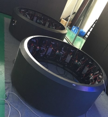 Déformation polychrome LED du module flexible 700cd/m2 de P4 RVB IP43 anti