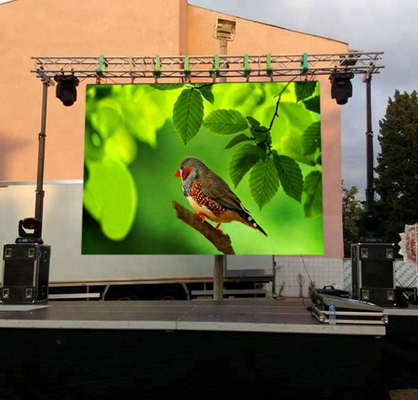 La vidéo extérieure de P4.81mm LED mure l'écran mené mince de location de l'éclat 4.81mm de pixels