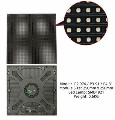 IP65 imperméable RVB a mené le contexte P2.976 P3.91 P4.81 d'étape de panneau