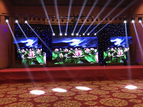mur visuel d'affichage de location de 3.91mm LED pour des événements extérieurs d'intérieur