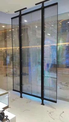 Écran LED en verre transparent à haute transparence avec grand angle de vision et faible consommation d'énergie pour une utilisation intérieure et extérieure