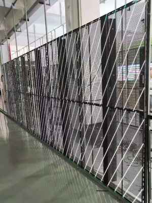 Angle de visualisation large d'écran en verre transparent à haute résolution léger de LED