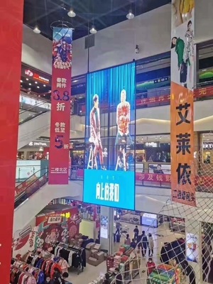 Espace d'intérieur/extérieur transparent d'installation d'affichage à LED de 75%