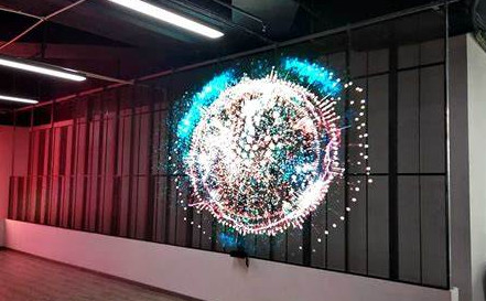 Écran LED en verre transparent à 75 % avec une longue durée de vie