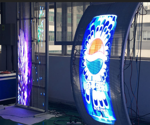 Visuels haute définition à écran LED transparent brillant