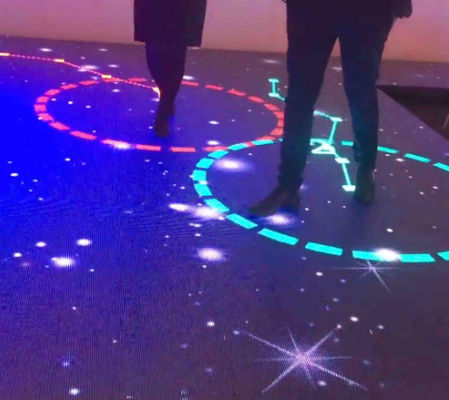 DMX Control, Dalles de sol à écran LED durables pour intérieur/extérieur, matériau en alliage d'aluminium de haute qualité