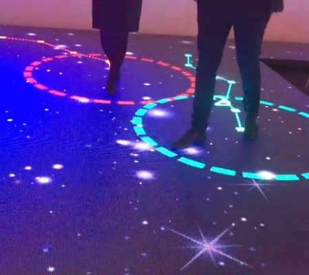 Contrôle DMX Écran LED Carreaux de sol intérieurs / extérieurs Matériau alliage d'aluminium de haute qualité