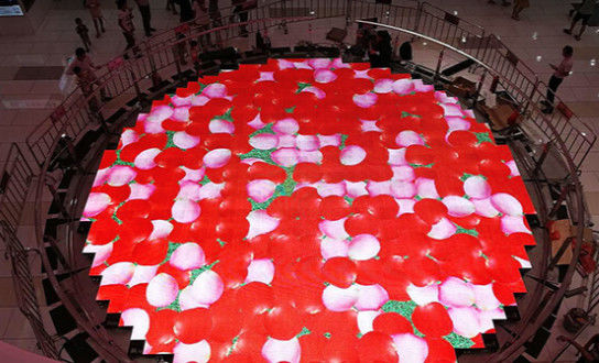 Écran de carreaux de sol LED intérieur/extérieur léger et durable Éclairage de changement de couleur RGB