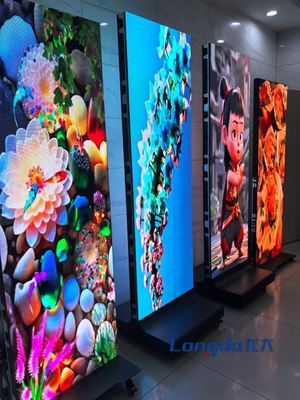 Afficheur LED intérieur HD couleur, lecteur vidéo publicitaire type poster, P1.25 P1.538 P1.86 P2 P2.5 P3