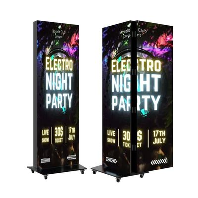 Affichage LED double face à économie d'énergie et haute luminosité, mur vidéo publicitaire multifonctionnel et coloré