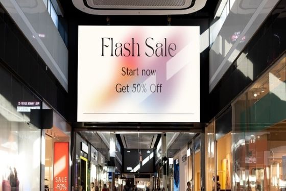 Module intérieur à écran LED coloré pour magasin à prix inférieur