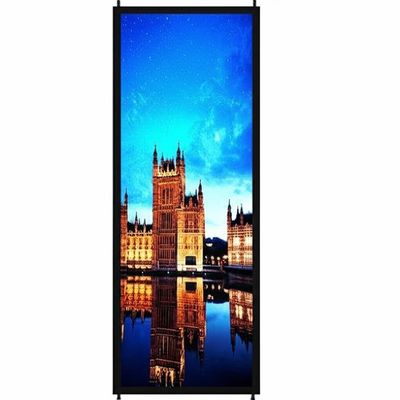 640*1920mm Indoor Iron And Aluminum Base Installtion Die Cast Poster Screen