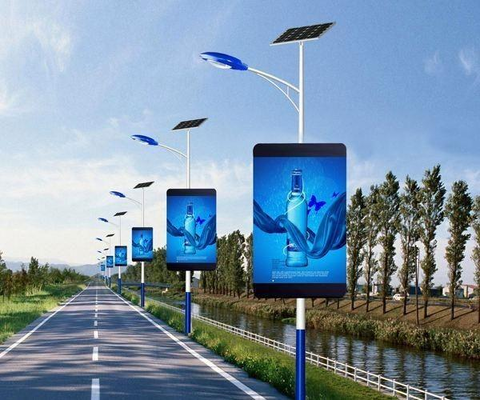 Parcs vidéo extérieurs à LED P10 Affichage 1R1G1B à pilier unique Type SMD3535