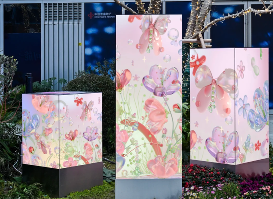 Affichage à LED plein couleur couleur carré intérieur P2.5 Pour la colonne carrée 640x480mm Aluminium à coulée sous pression