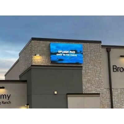 Écran LED extérieur haute luminosité étanche à installation fixe pour mur
