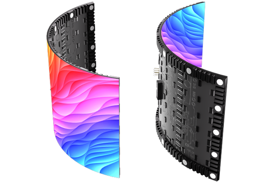 Écran LED incurvé couleur P5 1R1G1B pour extérieur grand angle de visualisation