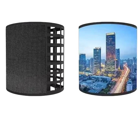 192*192mm SMD 2121 incurvé distance de visionnement menée du coffret d'étalage P3mm 30m