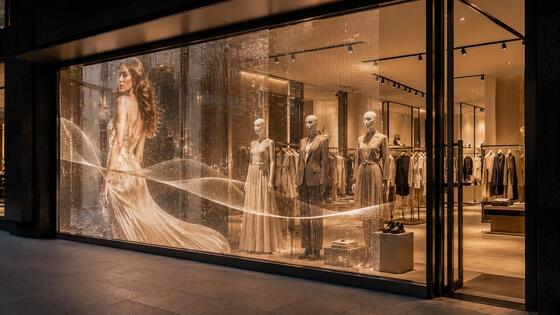 Affichage LED interactif créatif transparent ISO14001 ODM pour centres commerciaux