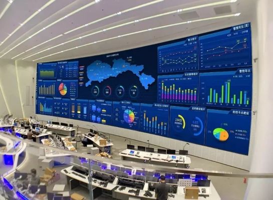 De location d'intérieur de SMD1010 P1.25mm incurvé a mené l'affichage RVB pour Control Center