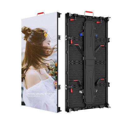 Armoire d'affichage LED en aluminium moulé sous pression durable pour location intérieure P4.81 1000mmx500mm