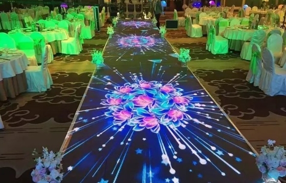 52×52 pointille la haute menée colorée de la location P4.81mm de 3840Hz Dance Floor régénère