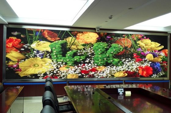 Panneaux de mur visuels menés polychromes d'intérieur d'affichage de Longda 1R1G1B 281 trillion