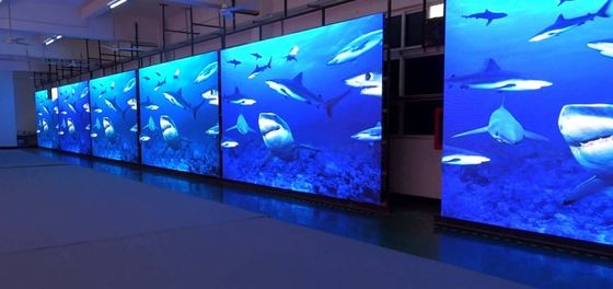 P1.86 Armoire à LED à petits pixels épaisseur légère poids Appliquer pour l'affichage au musée