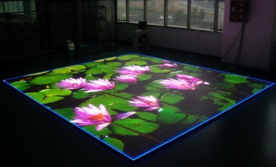 DMX Control, Dalles de sol à écran LED durables pour intérieur/extérieur, matériau en alliage d'aluminium de haute qualité