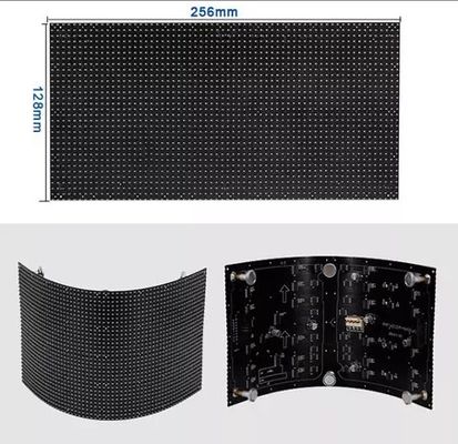 Module d'affichage LED flexible Longda P4, module LED souple, mur vidéo LED publicitaire, module