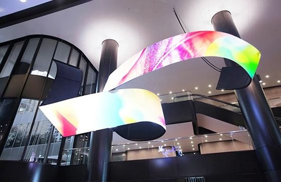 Module d'affichage LED flexible Longda P4, module LED souple, mur vidéo LED publicitaire, module