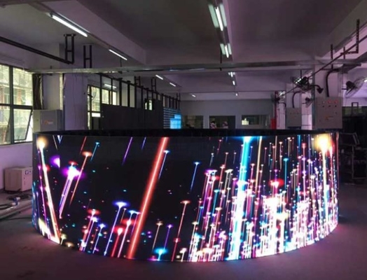Module visuel mené flexible mince de mur de l'écran de visualisation de Longda PH2.5mm Meanwell