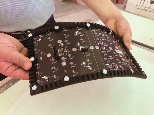 Module visuel mené flexible mince de mur de l'écran de visualisation de Longda PH2.5mm Meanwell