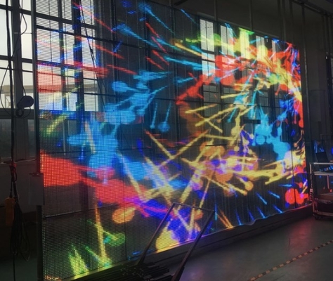 ODM extérieur de balayage LED de l'écran en verre transparent SMD1921 1/2 de la publicité commerciale