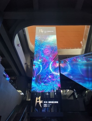 Mur en verre transparent 281 d'écran mené de Signage de Longda trillion de 1R1G1B