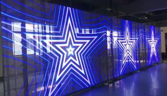 Longda 3840Hz Taux de Rafraîchissement 5000cd/m2 Luminosité Composition LED 1R1G1B Écran LED en Verre Transparent pour Location ou Installation Fixe