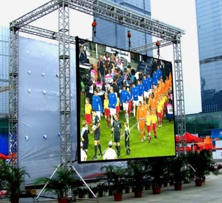 Panneau de mur de location visuel extérieur d'affichage à LED 3mm pour le centre commercial