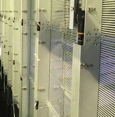 P2.8 l'écran transparent en verre LED a adapté extérieur aux besoins du client d'intérieur pour le centre commercial