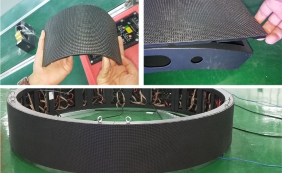 Lancement mou P2.5 de pixel de panneau de flexibilité d'ODM d'OEM du module mou SMD d'affichage à LED