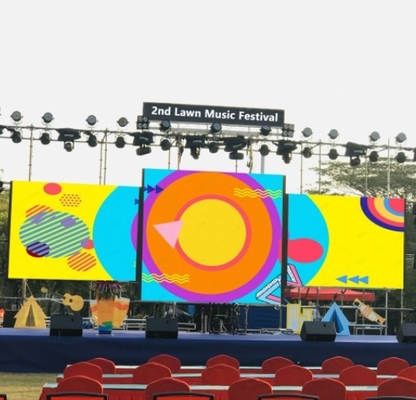 L'affichage à LED de location IP65 imperméable extérieur de P3.91 a mené le mur visuel
