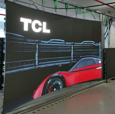 Le panneau d'affichage extérieur d'intérieur incurvé en aluminium de l'écran P3.91mm Digital LED du moulage mécanique sous pression LED